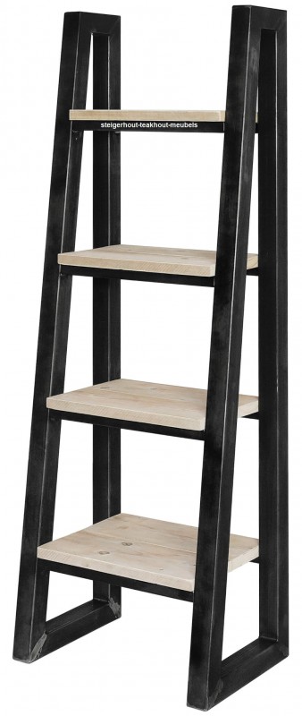 Ik heb een Engelse les band Misschien Steigerhouten ladder kast Industrieel - steigerhout-teakhout-meubels